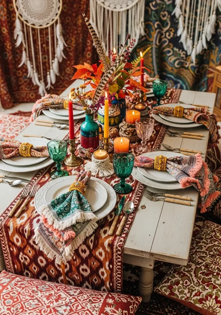 Free-Spirited Bohemian Tablescape