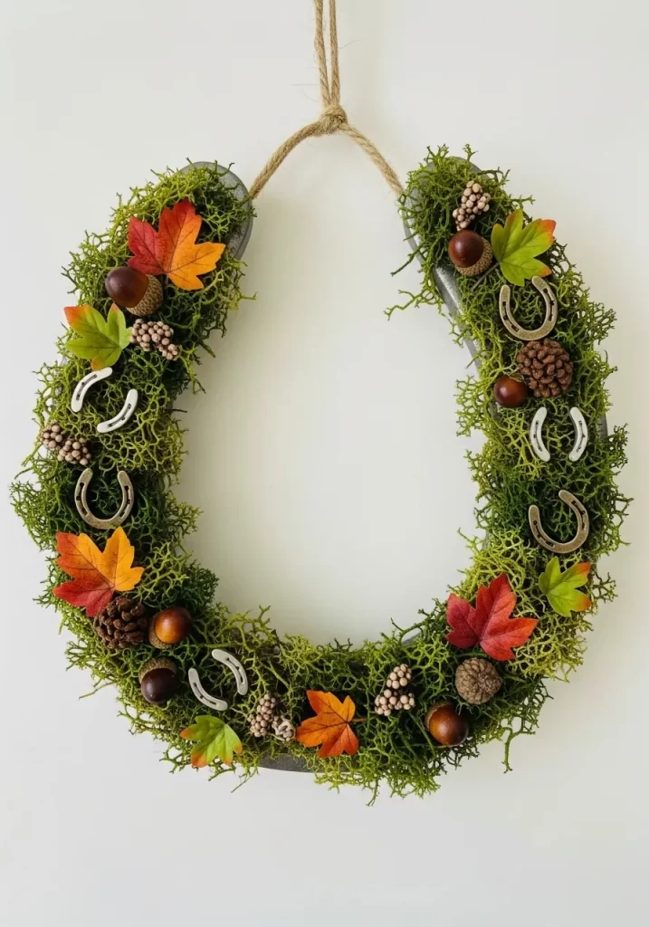 Lucky Horseshoe Fall Wreath