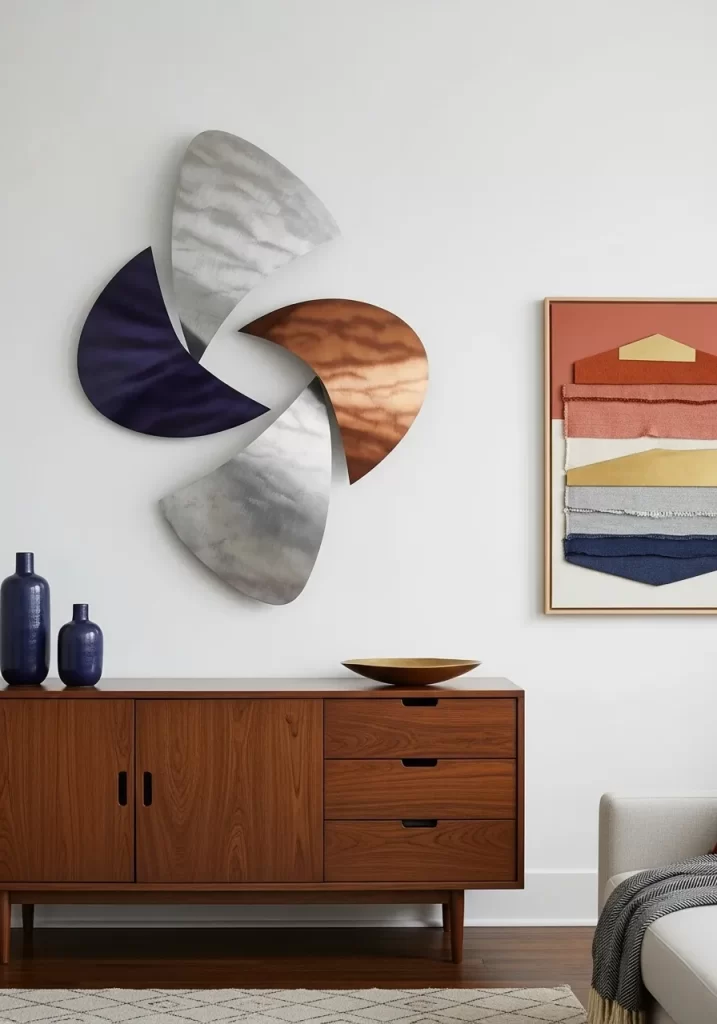 The Abstract Metallic Wall Art