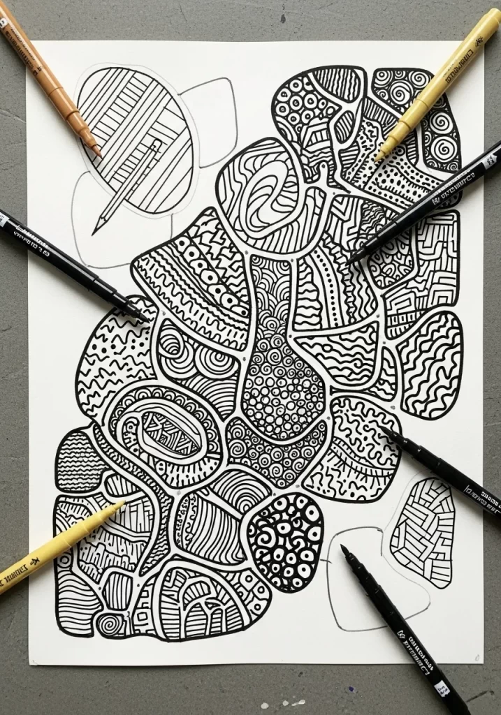 Intricate Doodle Canvas