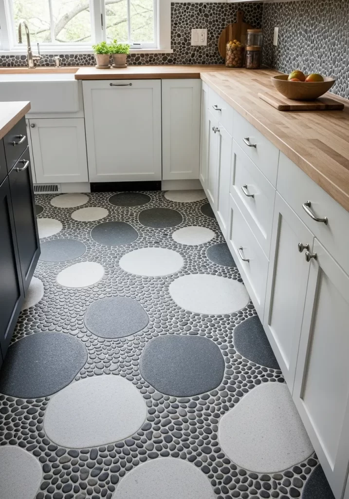 Pebbled Serenity Backsplash