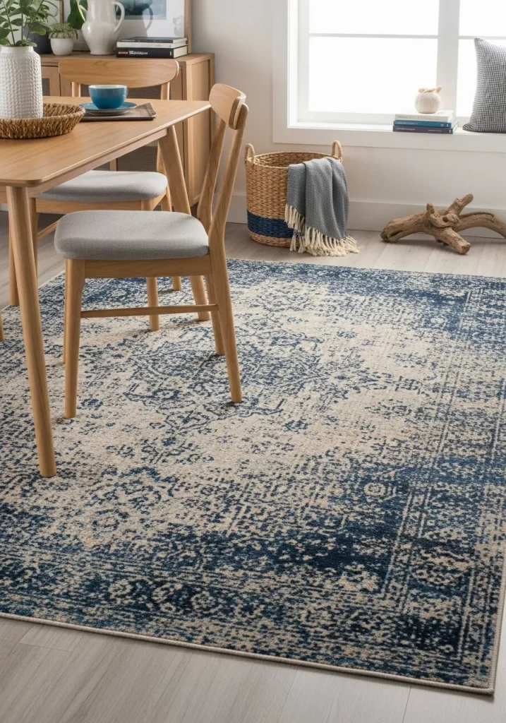 The Faded Indigo Heritage Rug