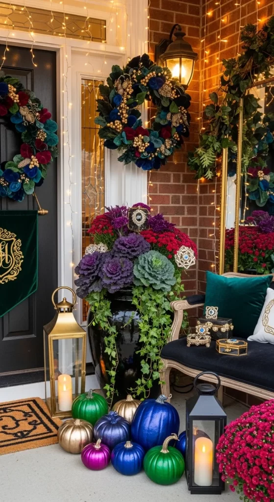 The Jewel-Toned Grand Entrance The Jewel-Toned Grand Entrance