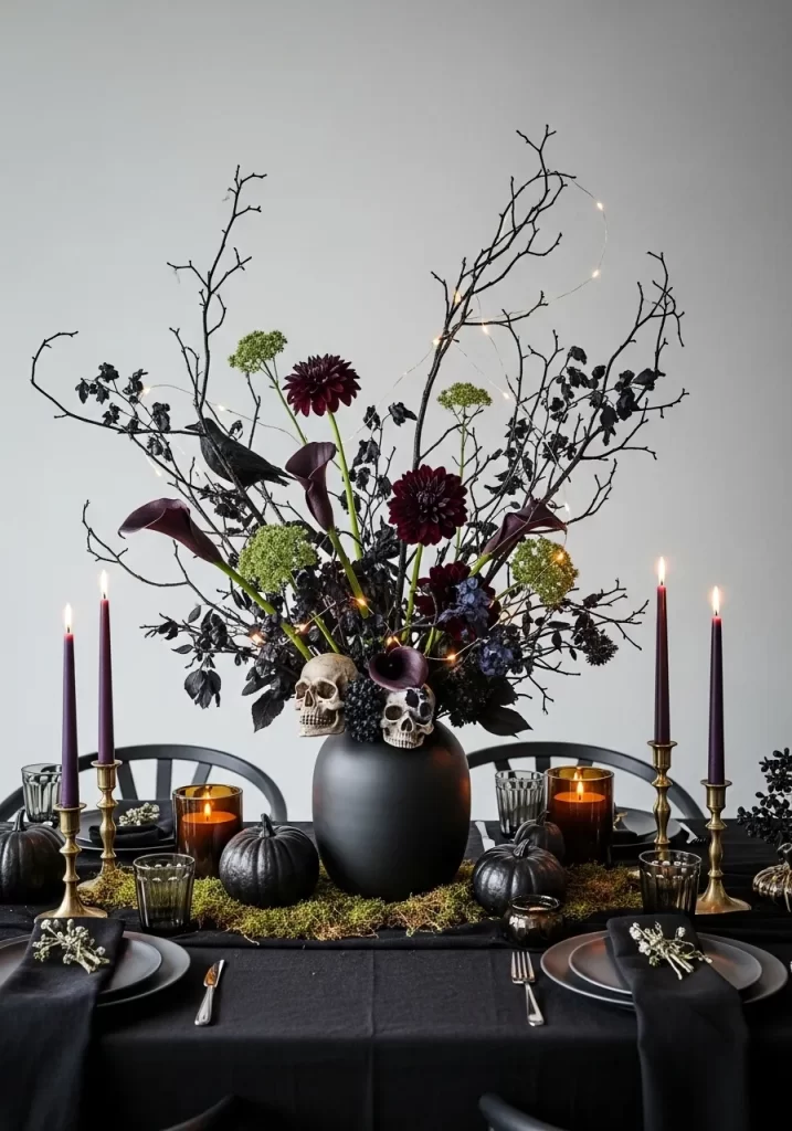 Hauntingly Elegant Tablescape