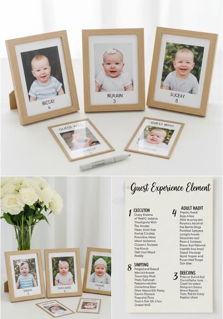 Precious Childhood Photo Place Cards