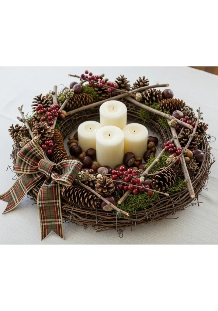 Woodland Candle Wreath