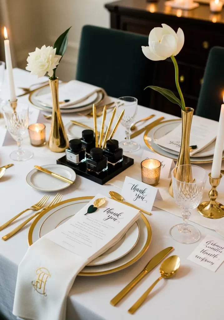 The Elegant Calligraphy Setting