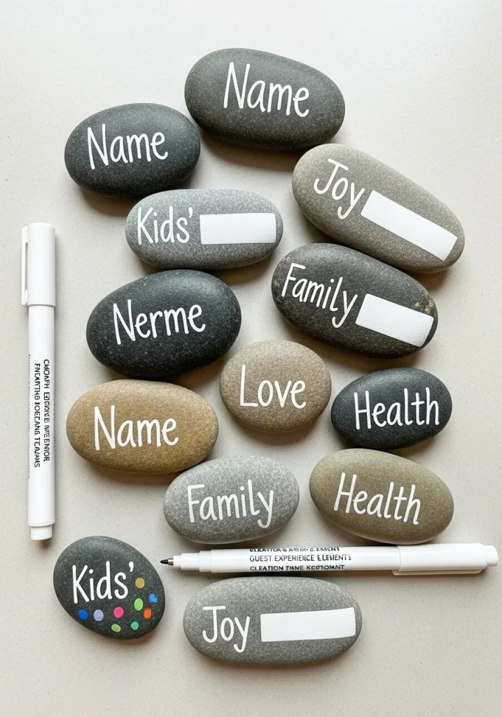 Hand-Lettered Gratitude Stones