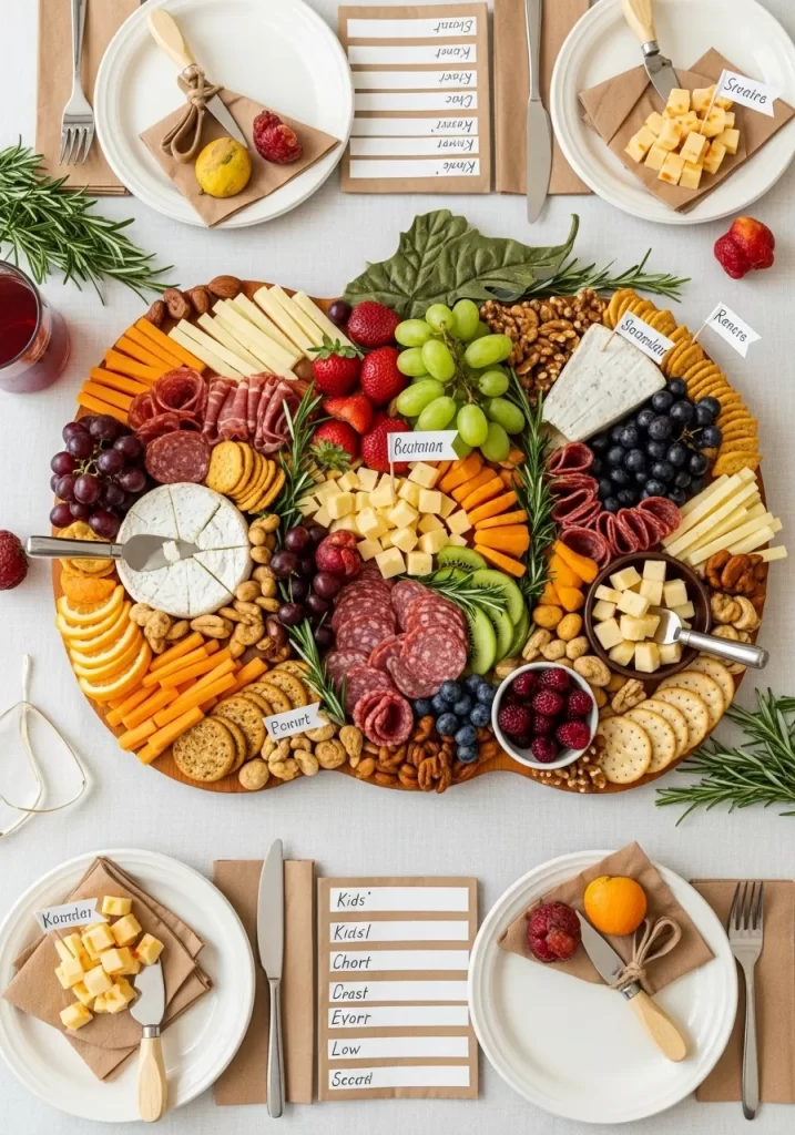 Pumpkin-Shaped Charcuterie Feast