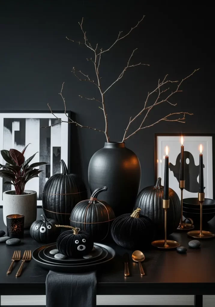 Midnight Mantel Display