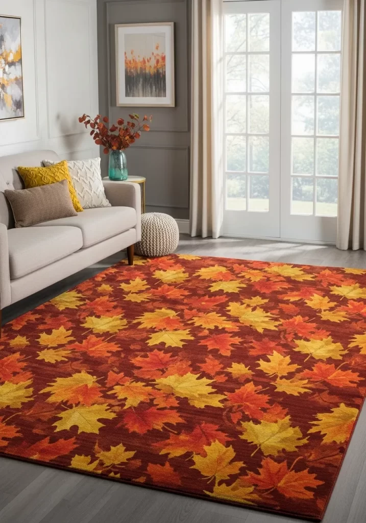 The Autumn Maple Leaf Rug