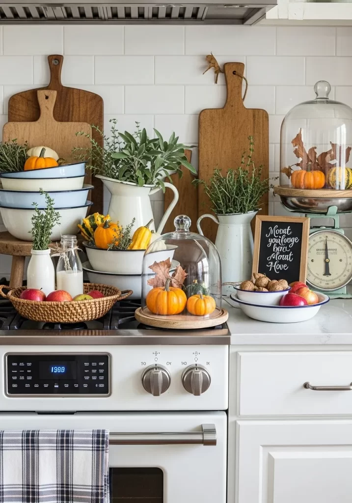 Farmhouse Kitchen Harvest Display