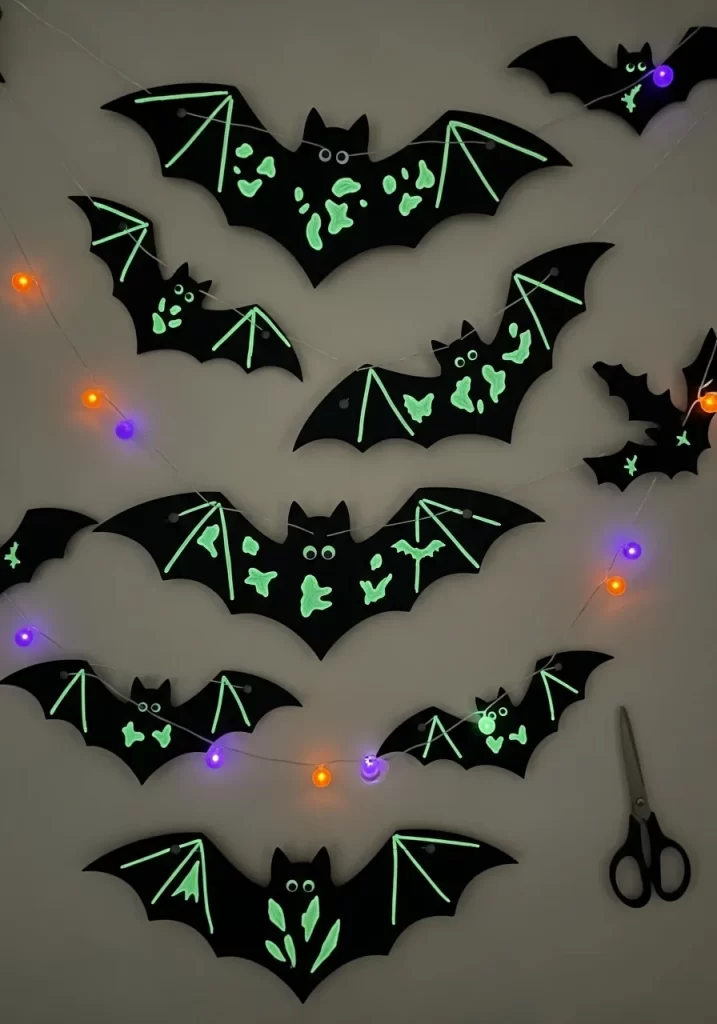 Glowing Halloween Bat Wall Decor