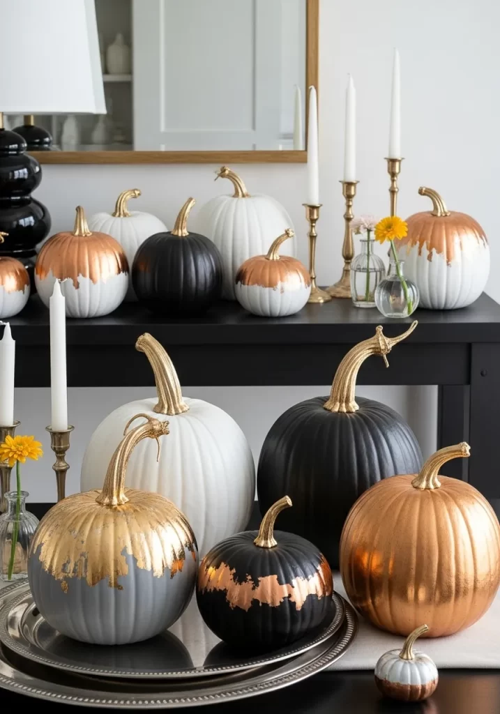 Glamorous Metallic Pumpkins