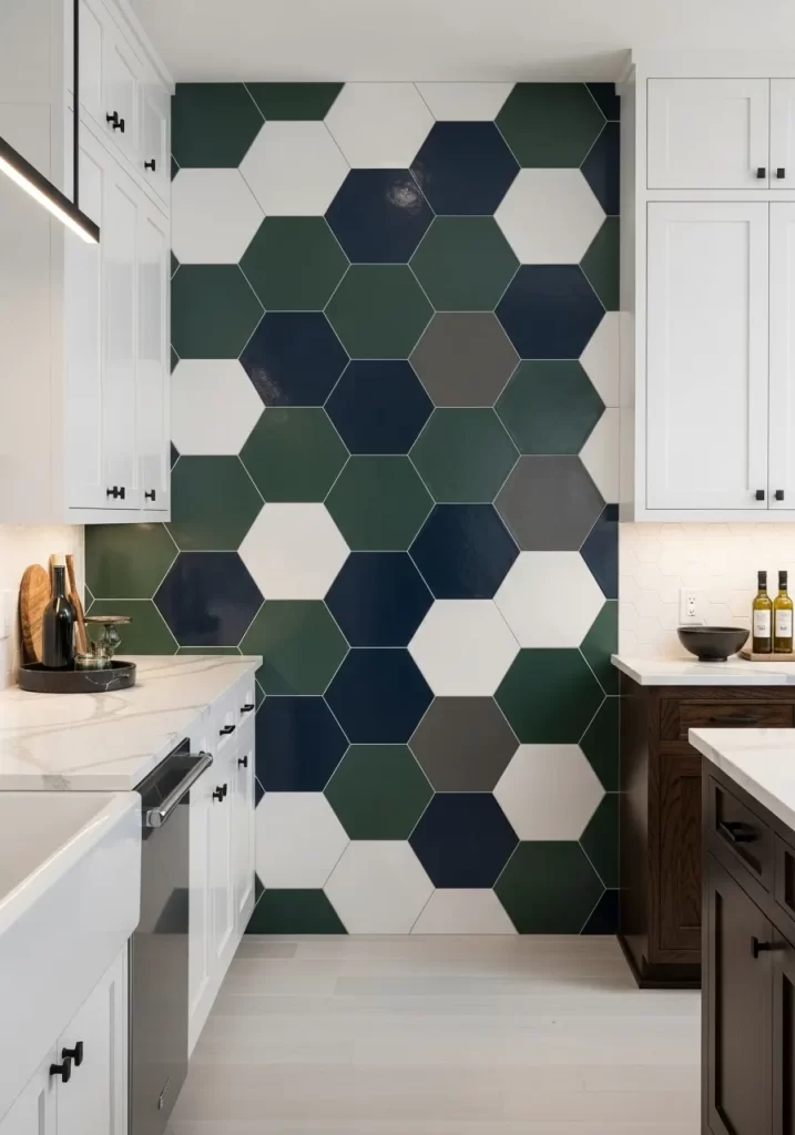 Bold Hexagon Mosaic