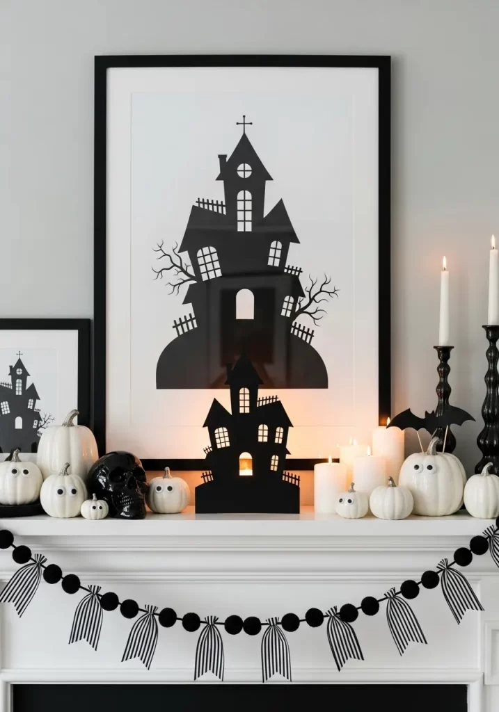 Haunted House Silhouette