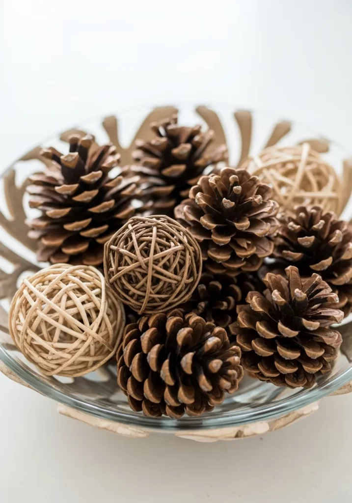 Pinecone and Wicker Potpourri