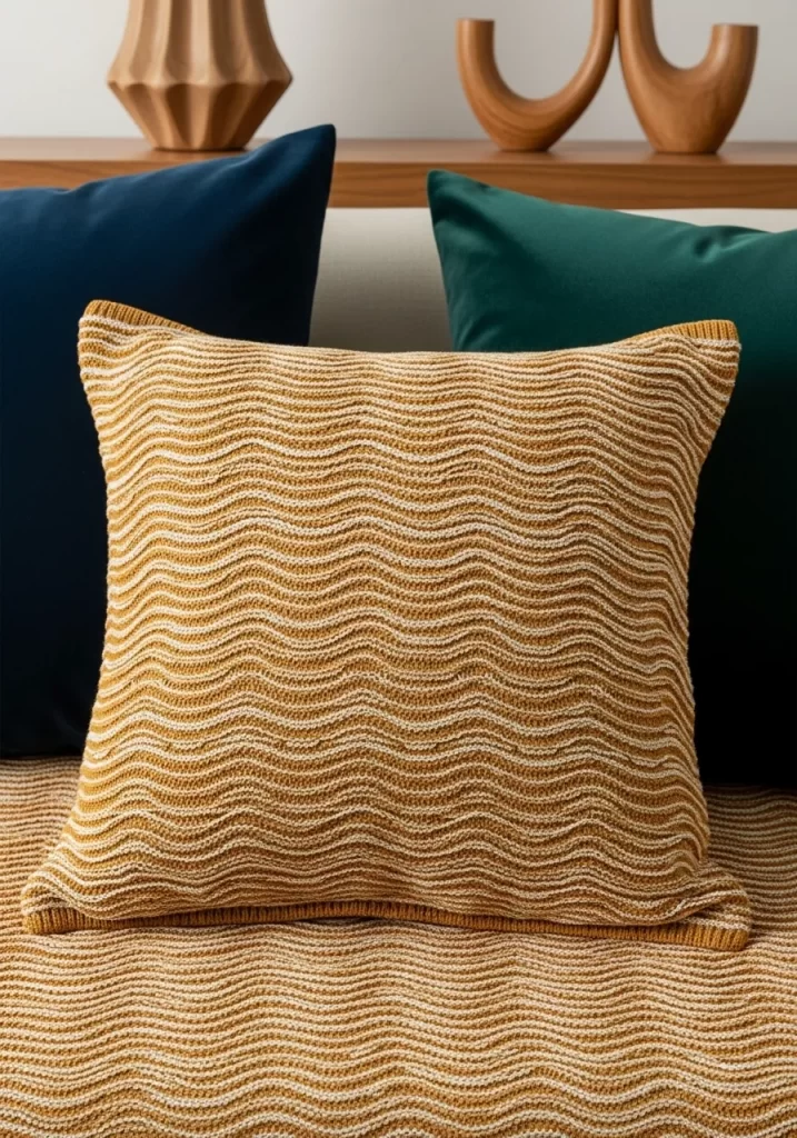 Golden Wave Throw
