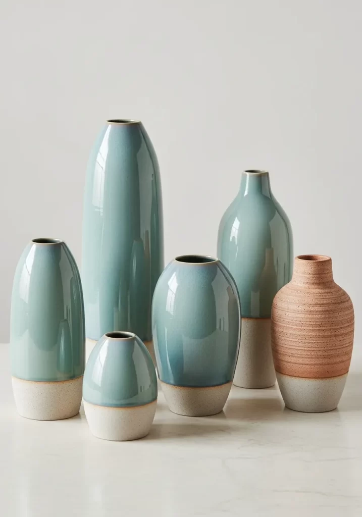 The Serene Ceramic Vase Collection