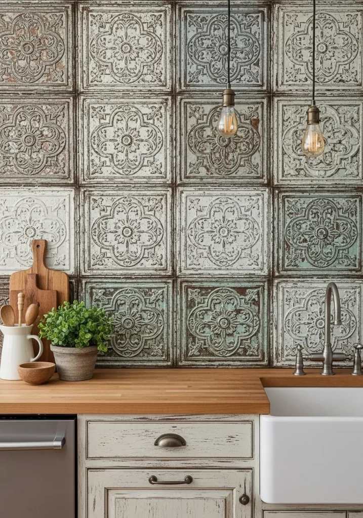 Ornate Tin Tile Revival