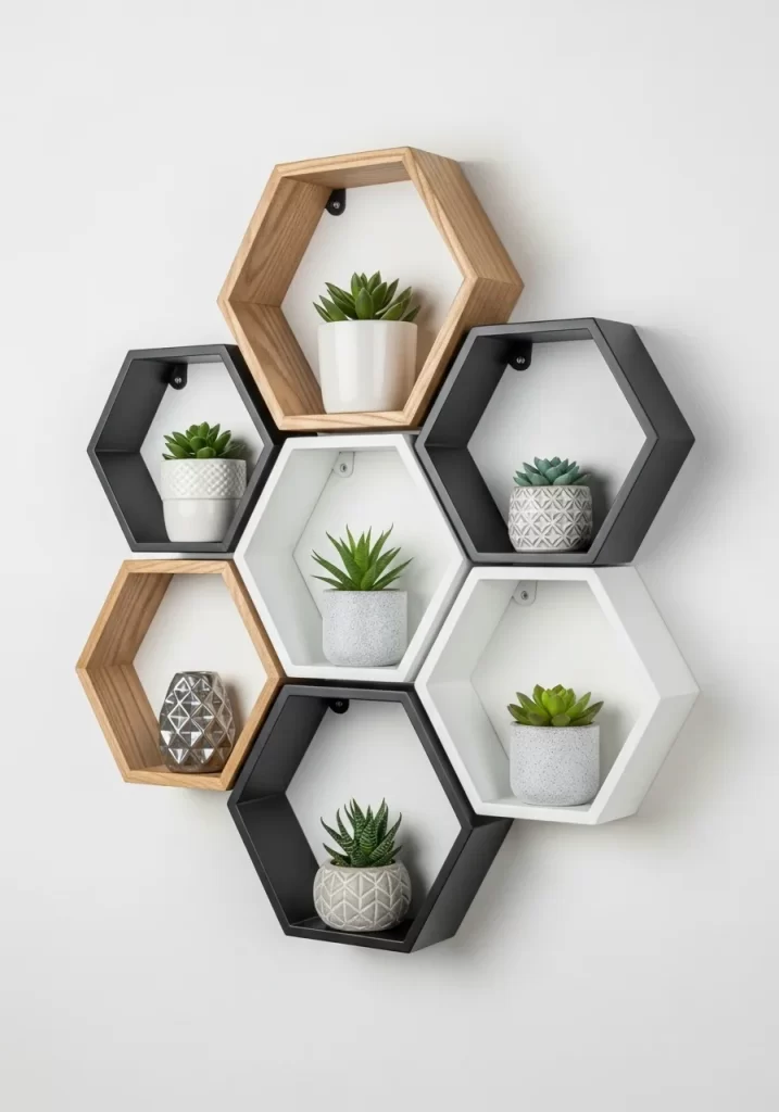 The Hexagonal Succulent Display