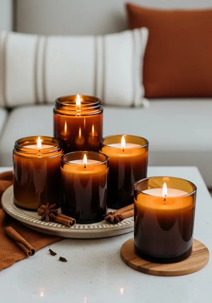Warm Amber Jar Candles
