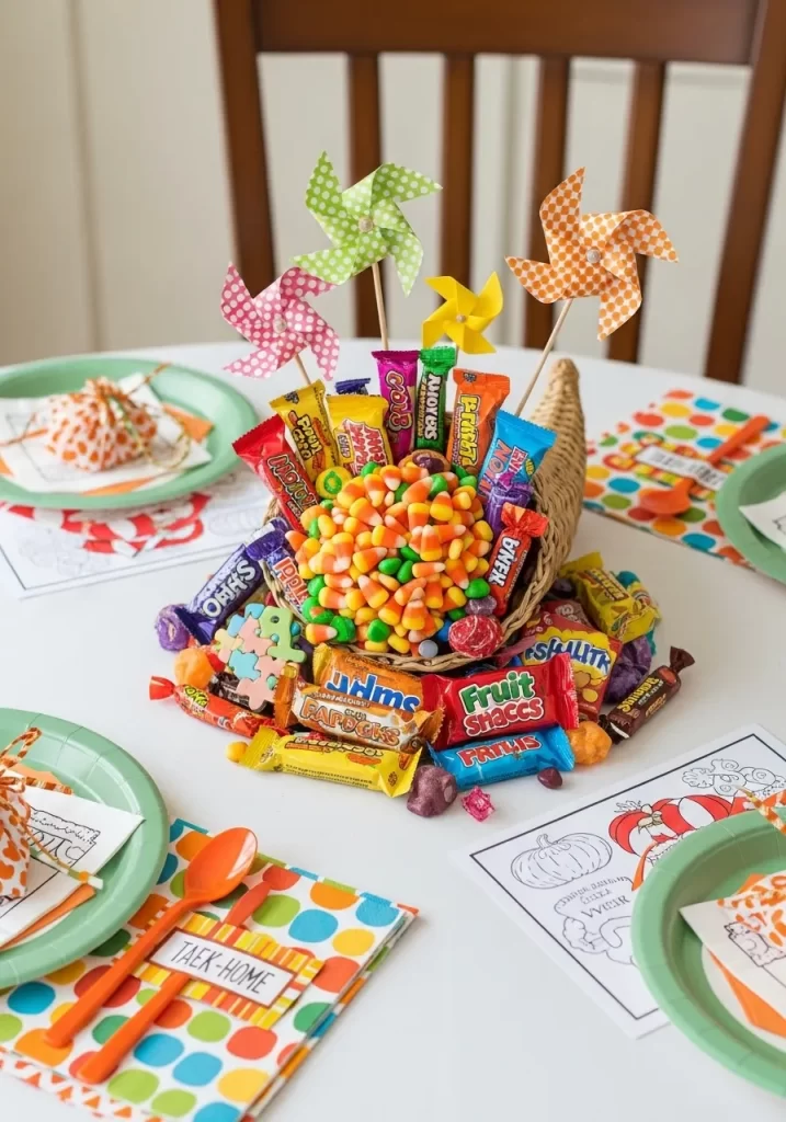 Playful Candy Cornucopia for Kids