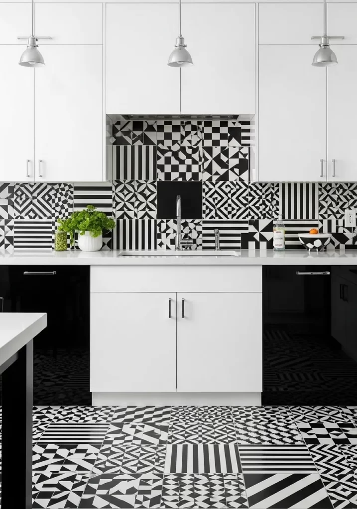 Geometric Monochrome Masterpiece