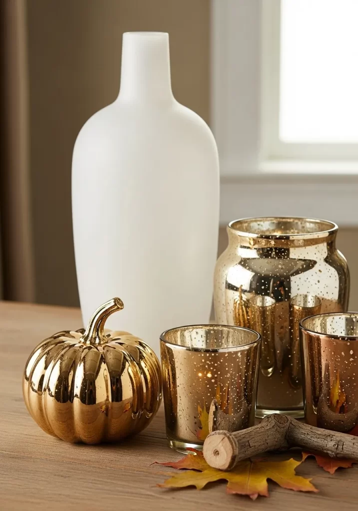 Glimmering Metallic Accents