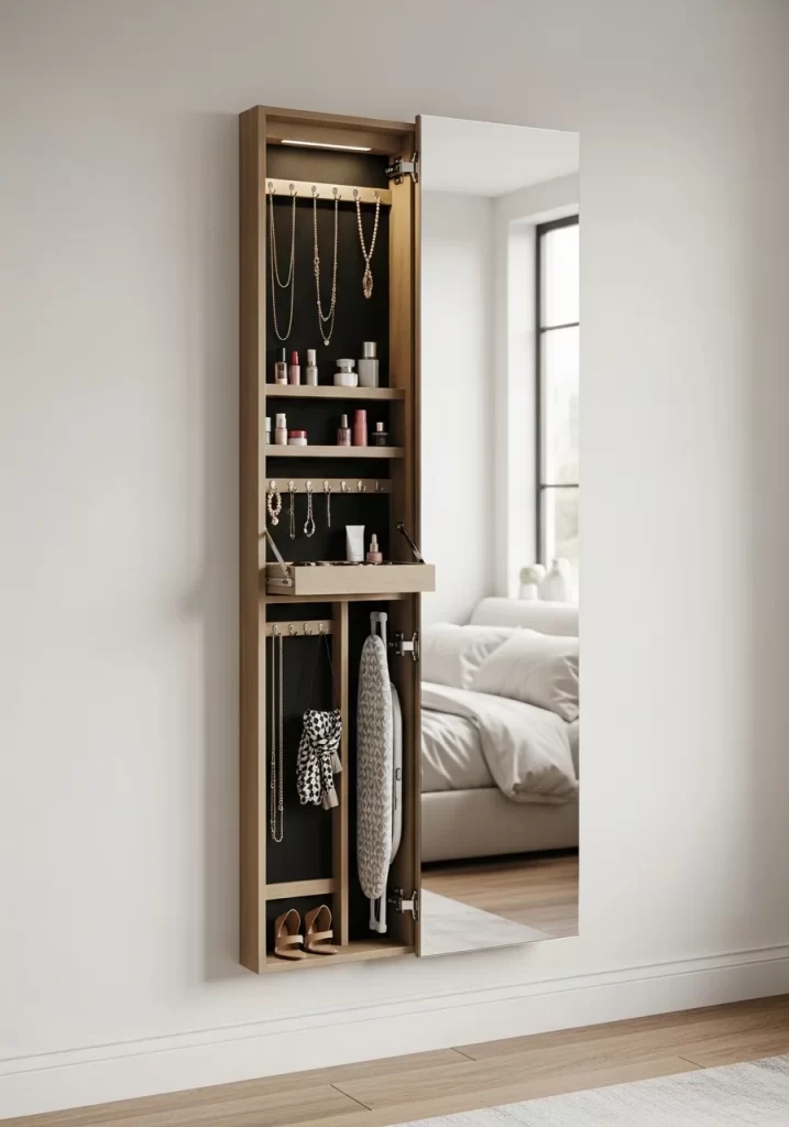 The Mirrored Jewelry Armoire