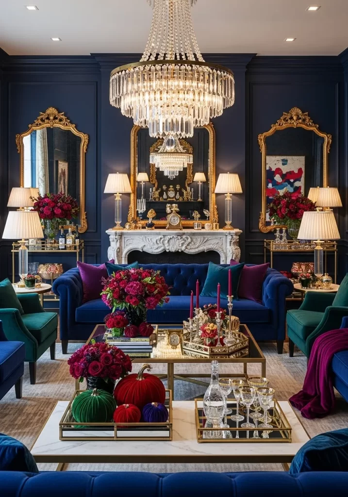 The Opulent Jewel-Toned Salon The Opulent Jewel-Toned Salon