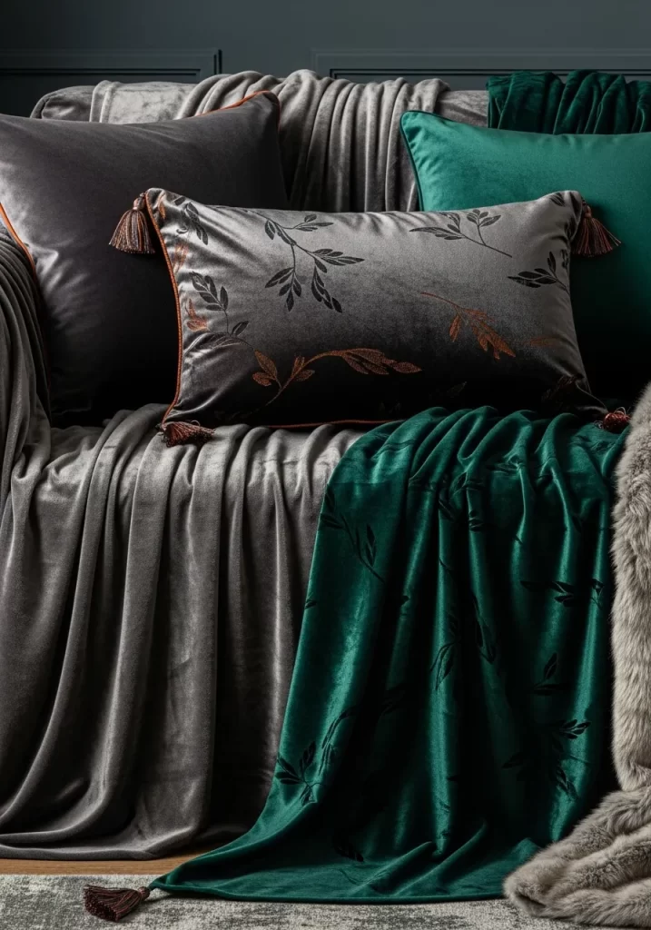 Velvet Forest Throw