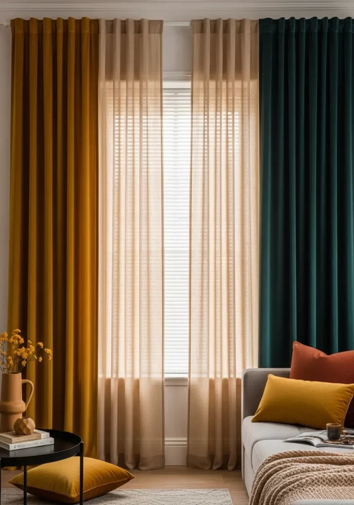 Jewel-Toned Curtains