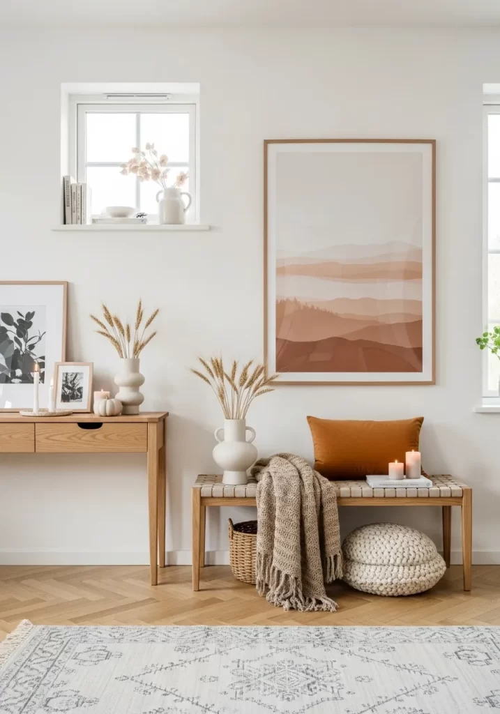 The Minimalist Autumn Entryway