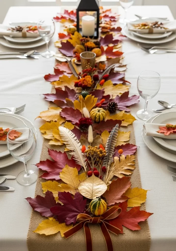 A Leafy Table Runner