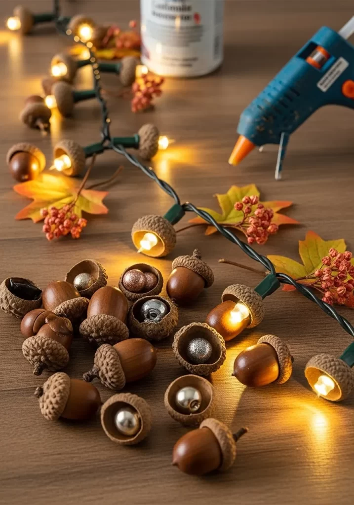 Cozy Acorn String Lights