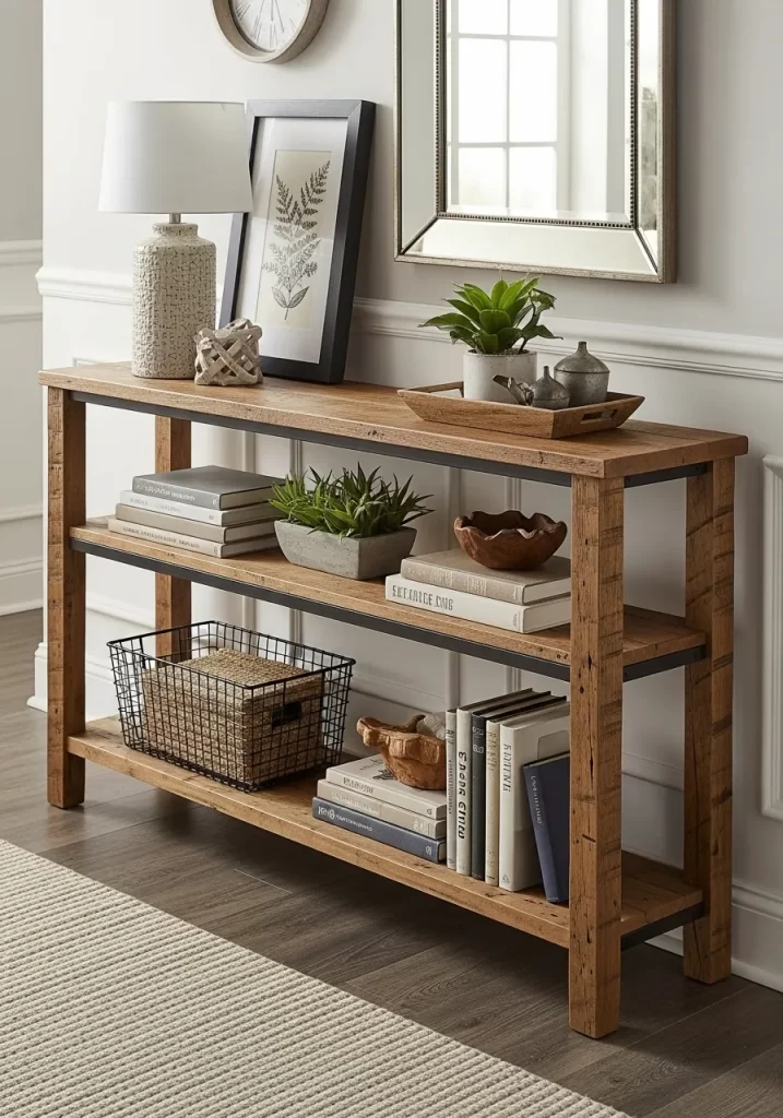 The Rustic Farmhouse Console Shelf