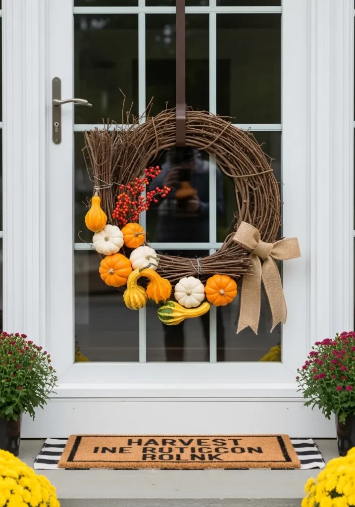 The Rustic Gourd Wreath