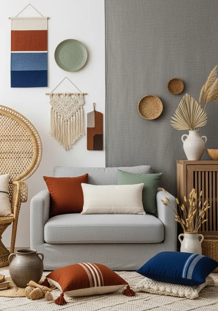 Earth-Toned Natural Fiber Decor