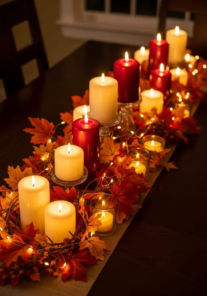 Flickering Fall Tablescape