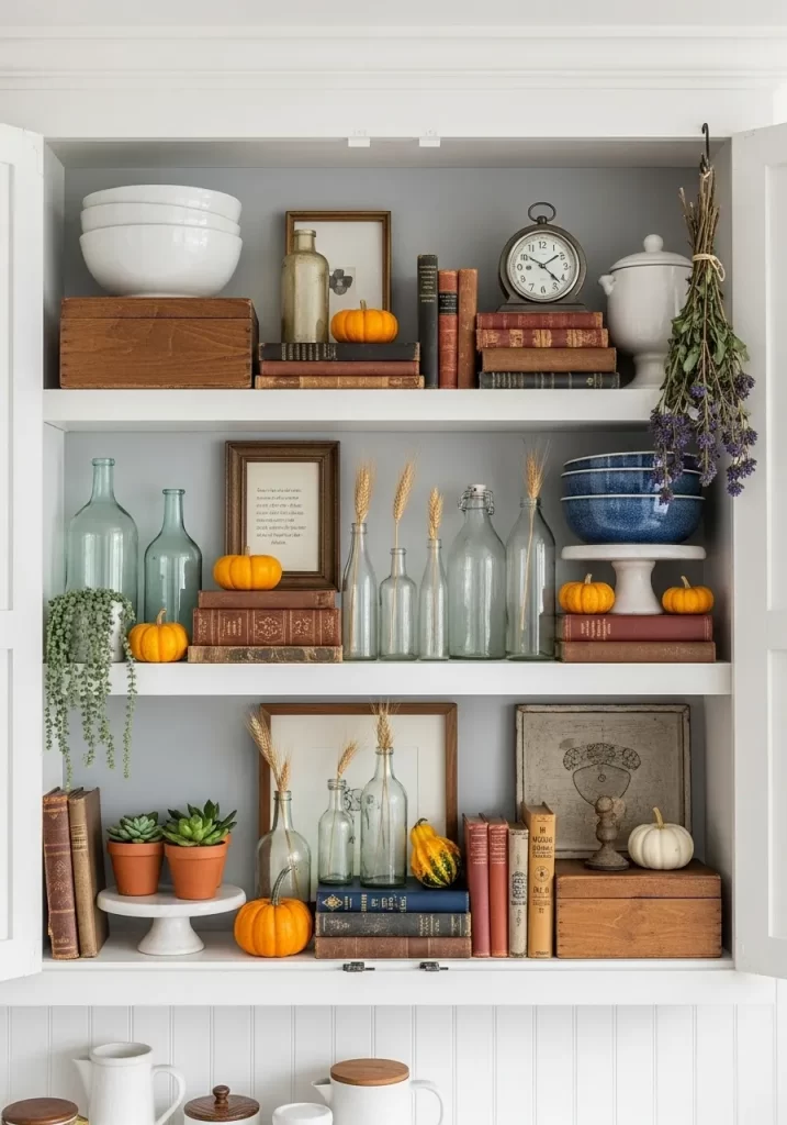 Farmhouse Styled Open Shelving