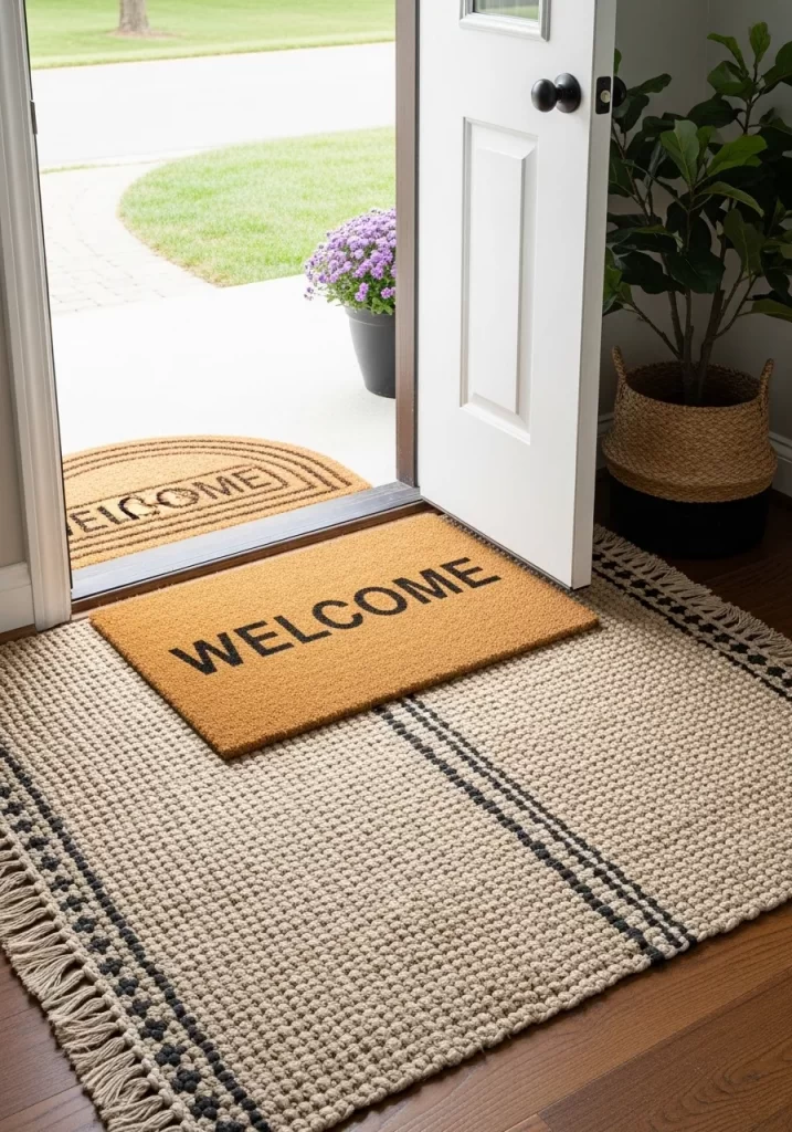 Layered Welcome Mat