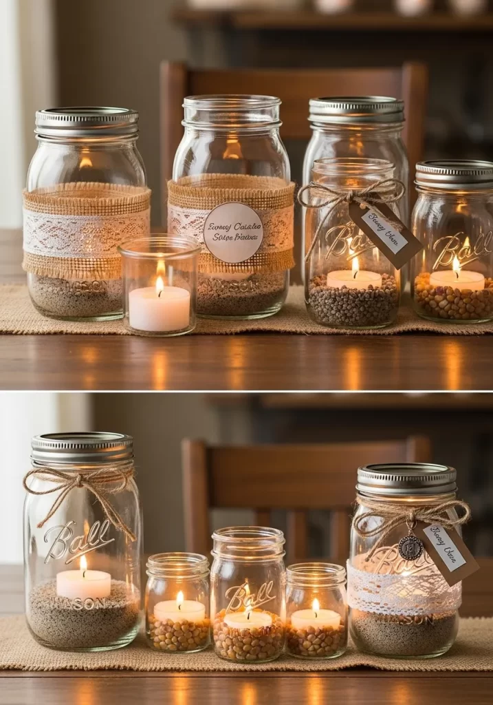 Cozy Mason Jar Lanterns