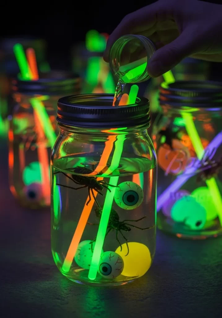 Glowing Potion Jars