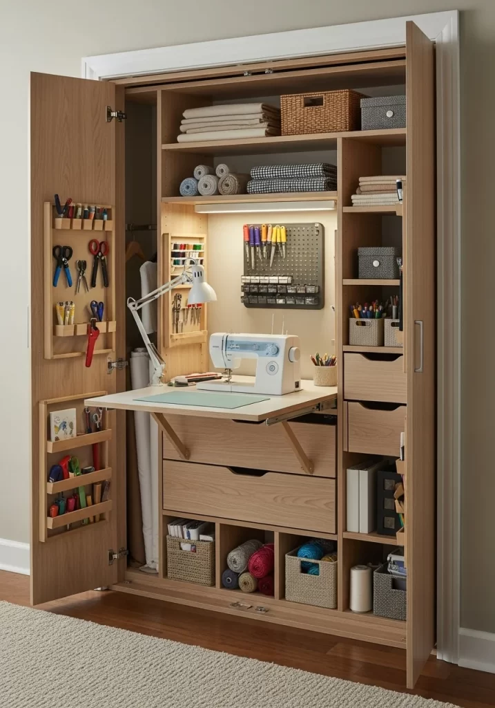 The Concealed Craft Closet