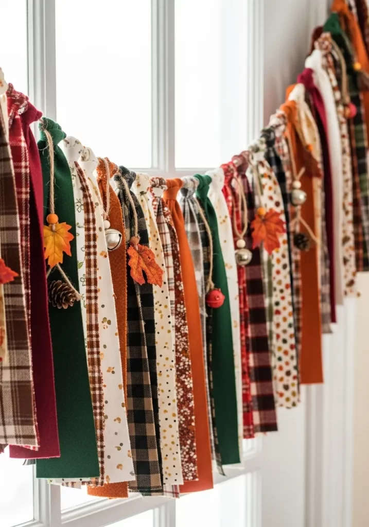 Festive Fabric Scrap Garland