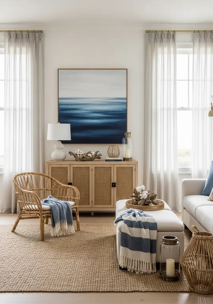 The Serene Seaside Autumn