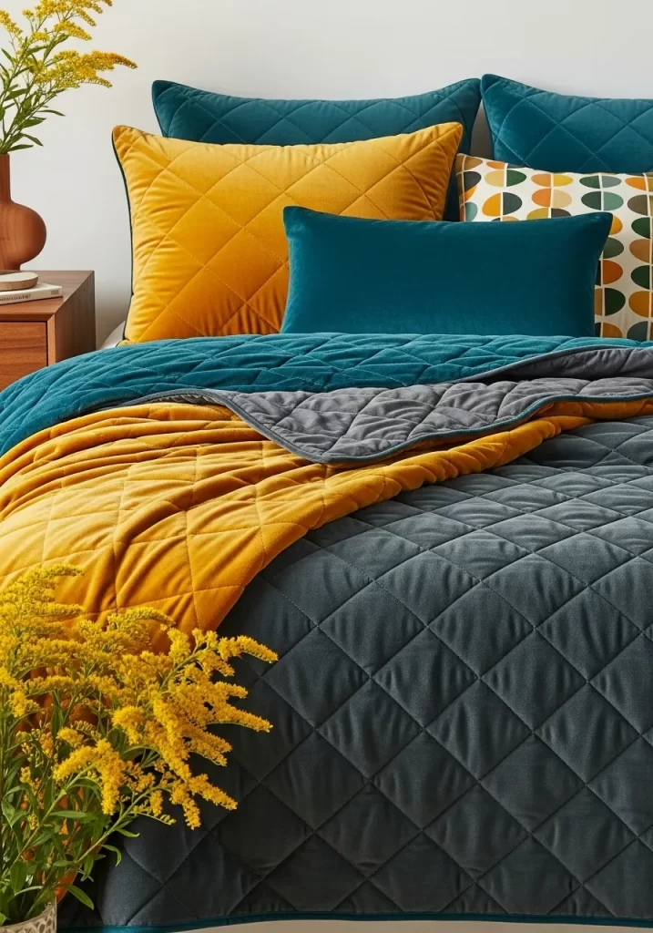 Golden Hour Quilted Throw