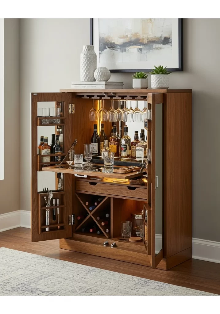 The Compact Home Bar Cabinet