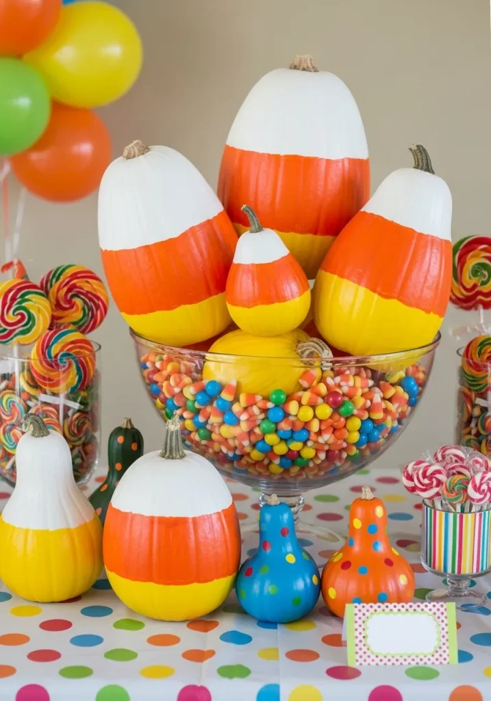 Sweet Candy Corn Pumpkins